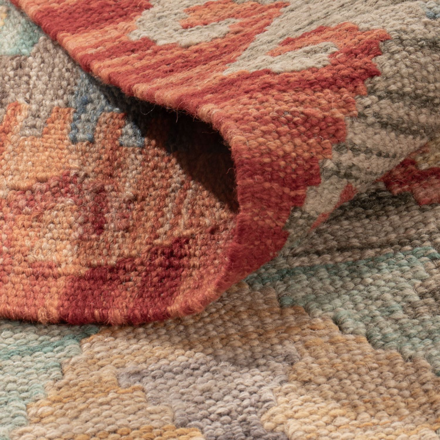 Kelim Rug - Splash - 187 x 129 cm - multicolored