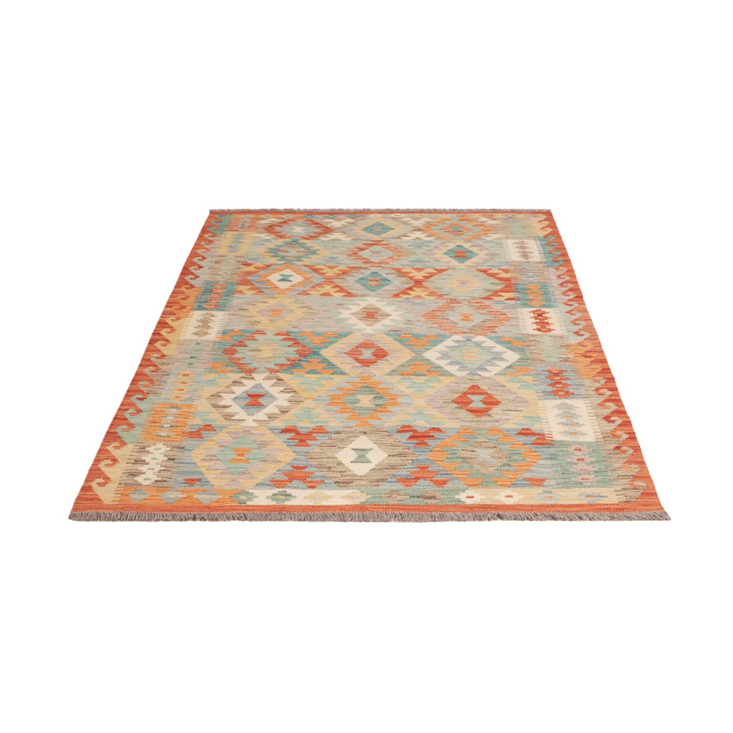 Kelim Rug - Splash - 187 x 129 cm - multicolored