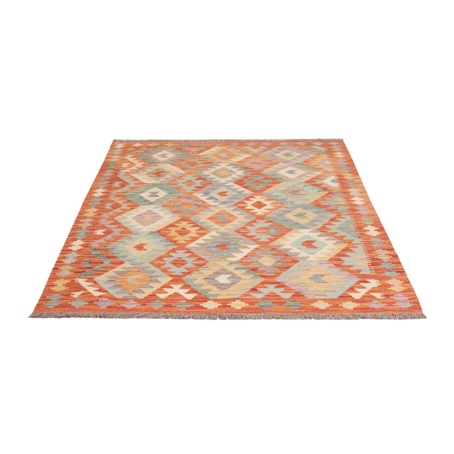 Kelim Rug - Splash - 175 x 124 cm - multicolored