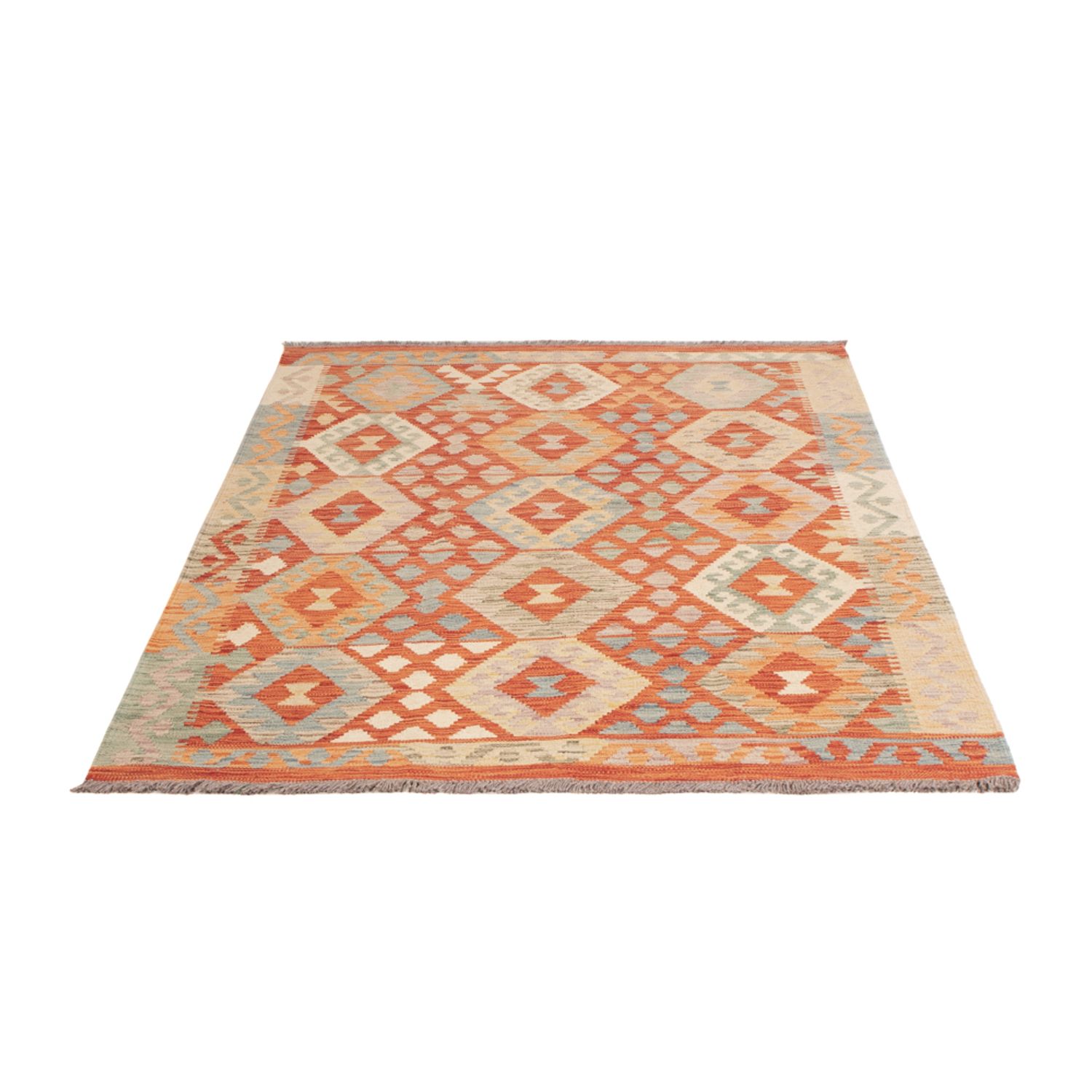 Kelim Rug - Splash - 176 x 125 cm - multicolored