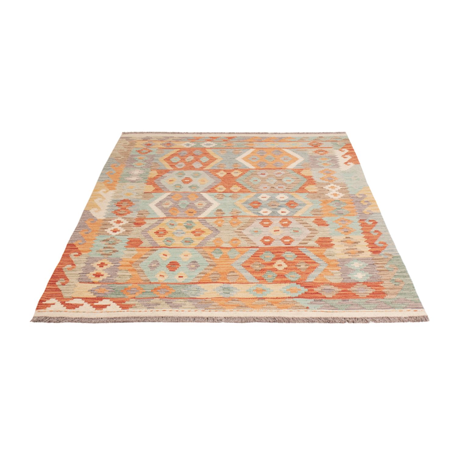 Kelim Rug - Splash - 177 x 125 cm - multicolored