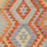 Kelim Rug - Splash - 191 x 130 cm - multicolored