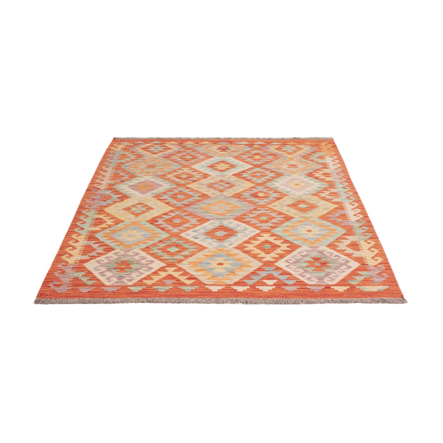 Kelim Rug - Splash - 169 x 125 cm - multicolored
