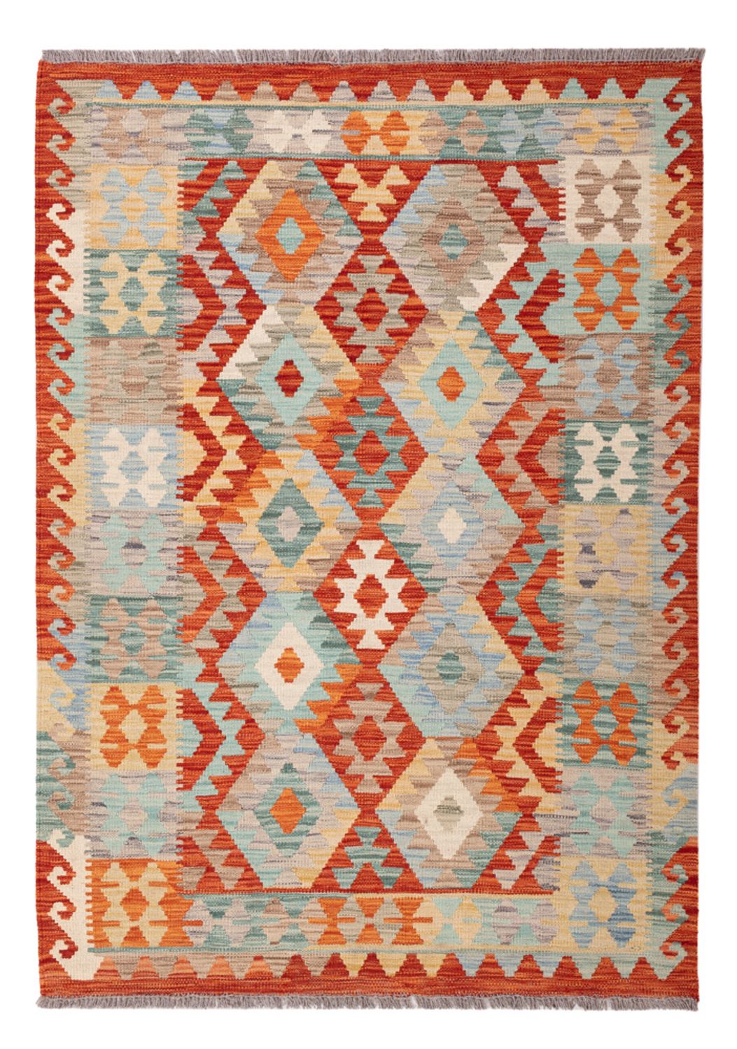 Kelim Rug - Splash - 174 x 125 cm - multicolored