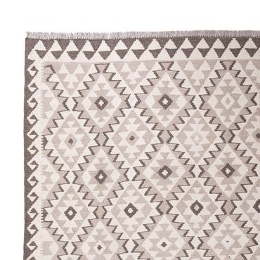 Kelim Rug - Splash - 291 x 208 cm - light grey