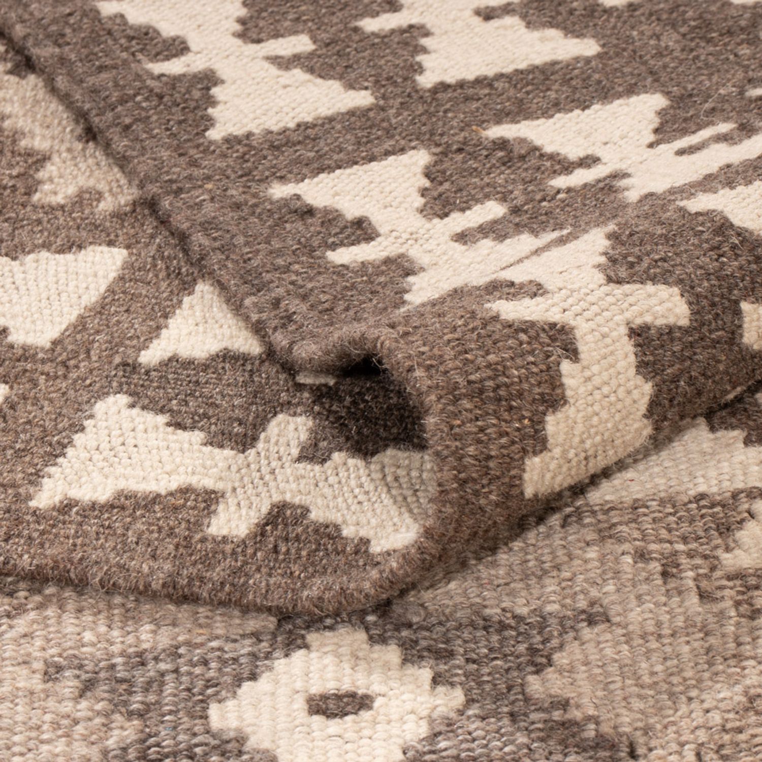 Kelim Rug - Splash - 293 x 198 cm - light grey