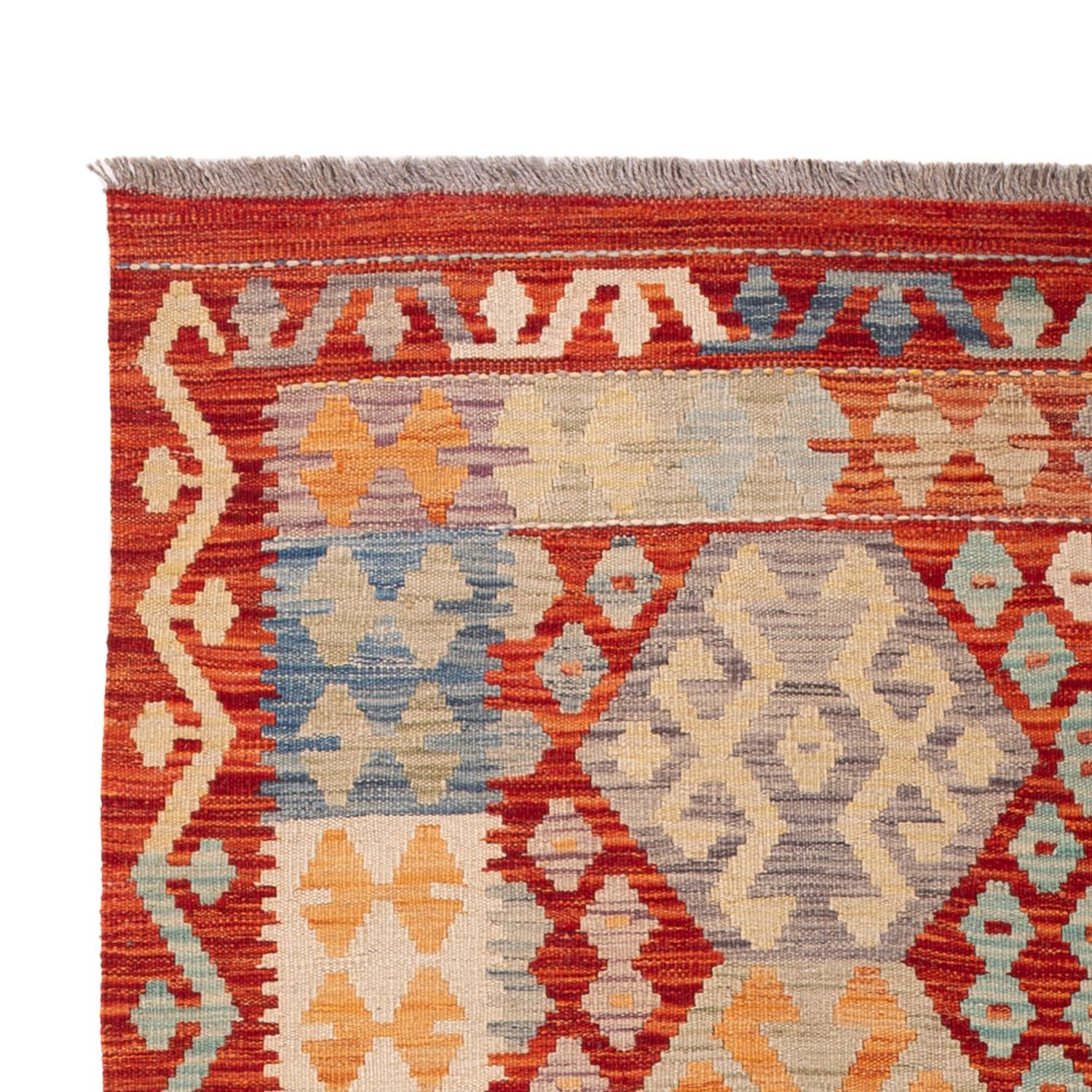 Kelim Rug - Splash - 201 x 127 cm - multicolored