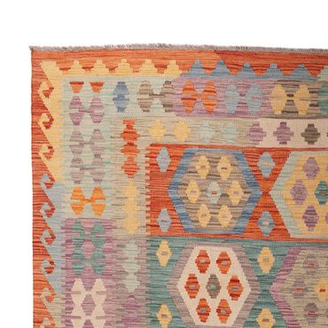 Kelim Rug - Splash - 294 x 203 cm - multicolored