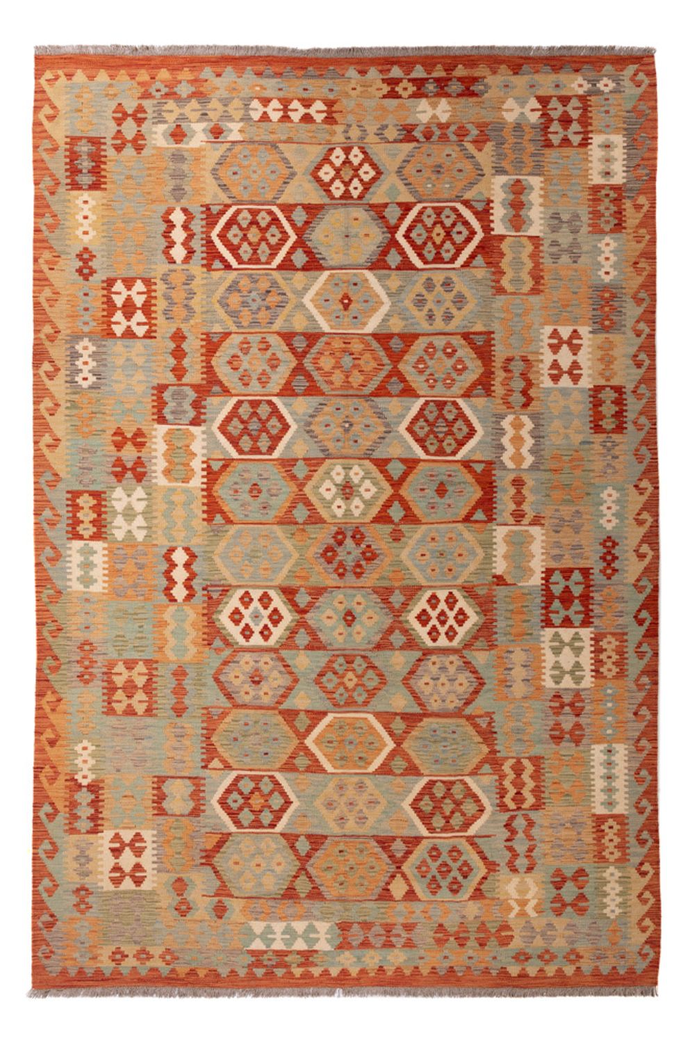 Kelim Rug - Splash - 306 x 203 cm - multicolored