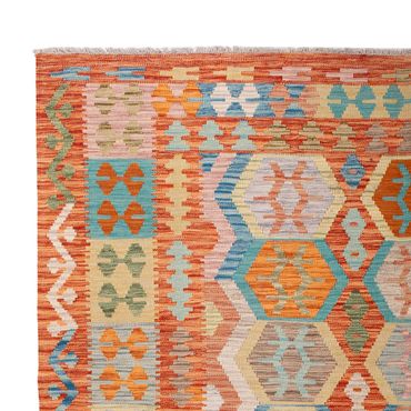 Kelim Rug - Splash - 294 x 210 cm - multicolored