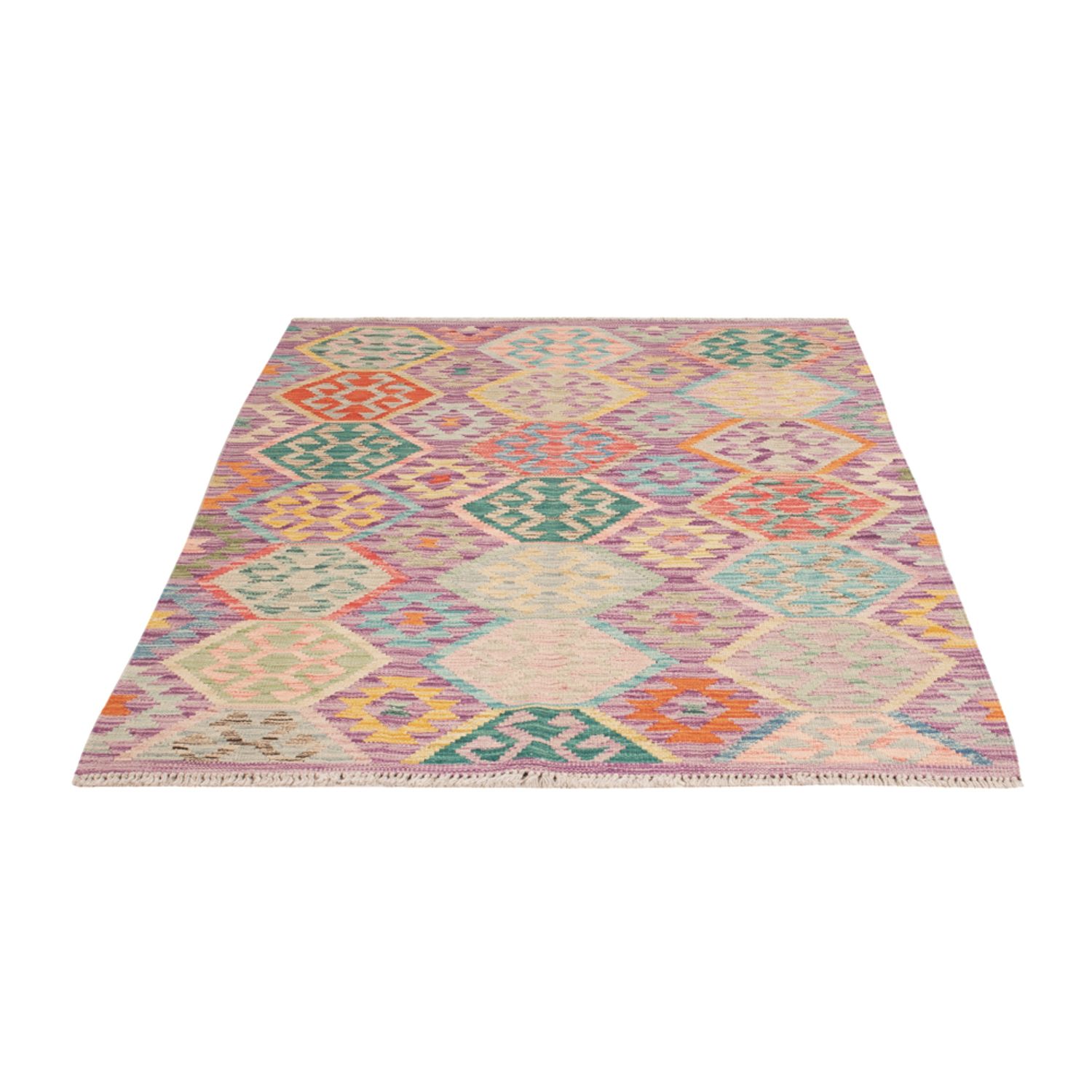 Kelim Rug - Splash - 173 x 124 cm - multicolored