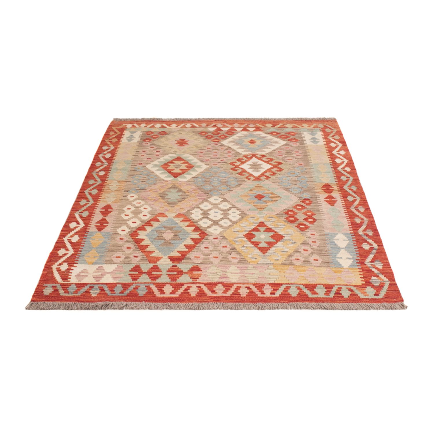 Kelim Rug - Splash - 176 x 118 cm - multicolored