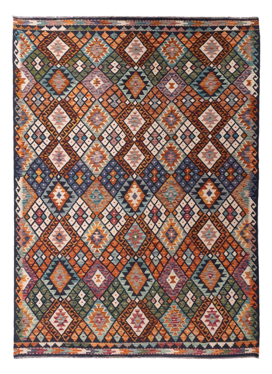 Kelim Rug - Splash - 290 x 206 cm - multicolored