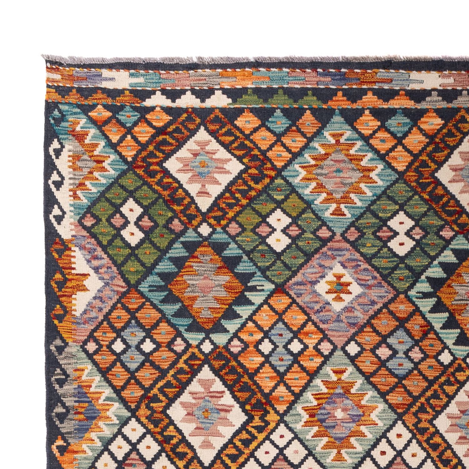 Kelim Rug - Splash - 290 x 206 cm - multicolored