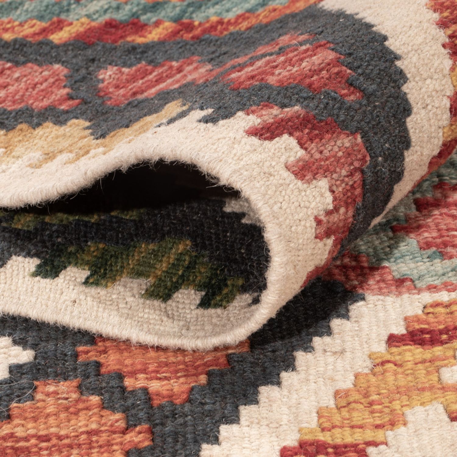 Kelim Rug - Splash - 176 x 128 cm - multicolored