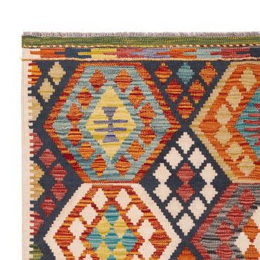 Kelim Rug - Splash - 176 x 128 cm - multicolored