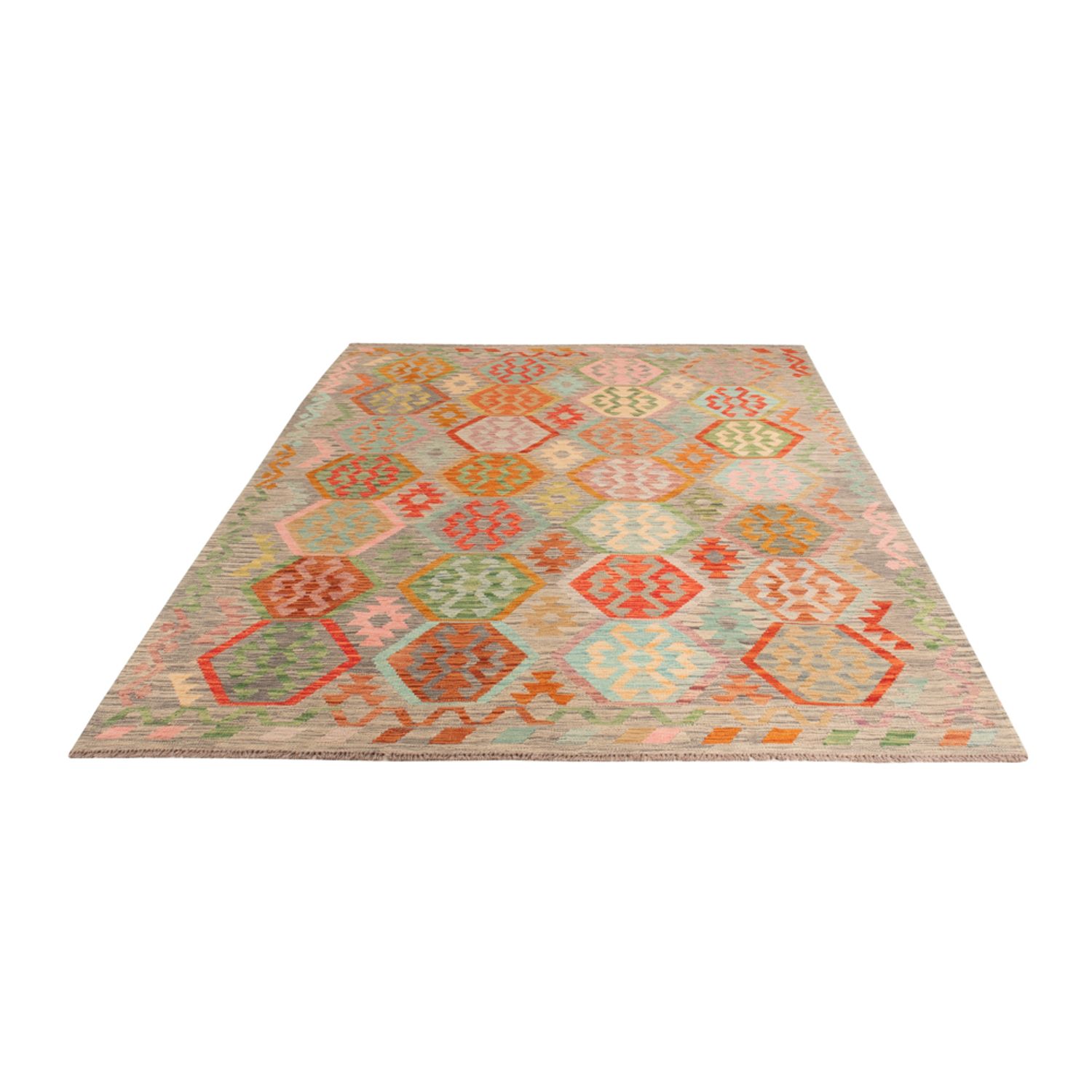 Kelim Rug - Splash - 294 x 202 cm - multicolored