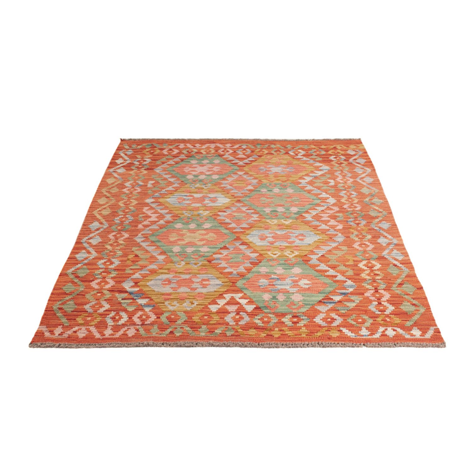 Kelim Rug - Splash - 177 x 118 cm - multicolored