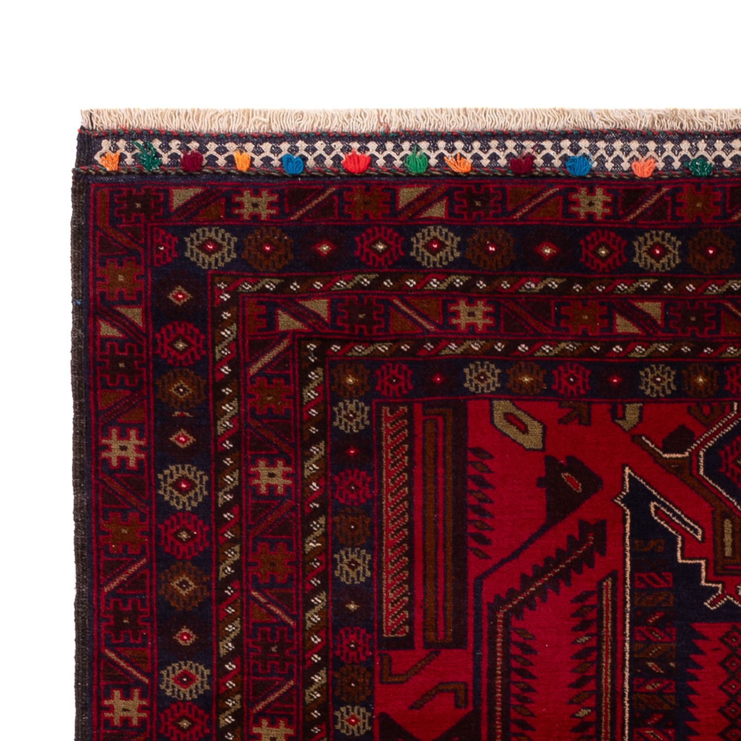 Belutsch Rug - 184 x 116 cm - dark red