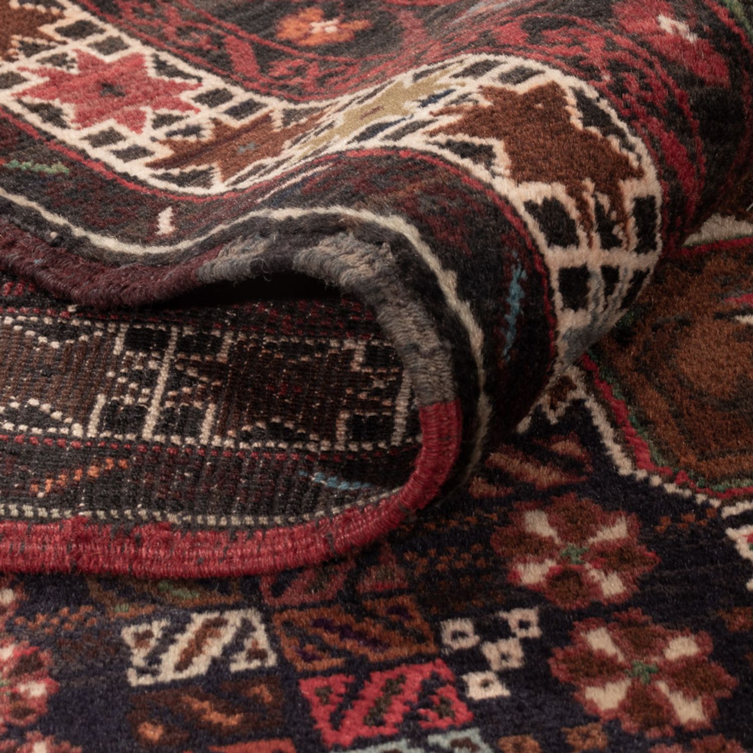 Belutsch Rug - 200 x 117 cm - dark red