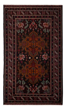Runner Belutsch Rug - 201 x 114 cm - dark red
