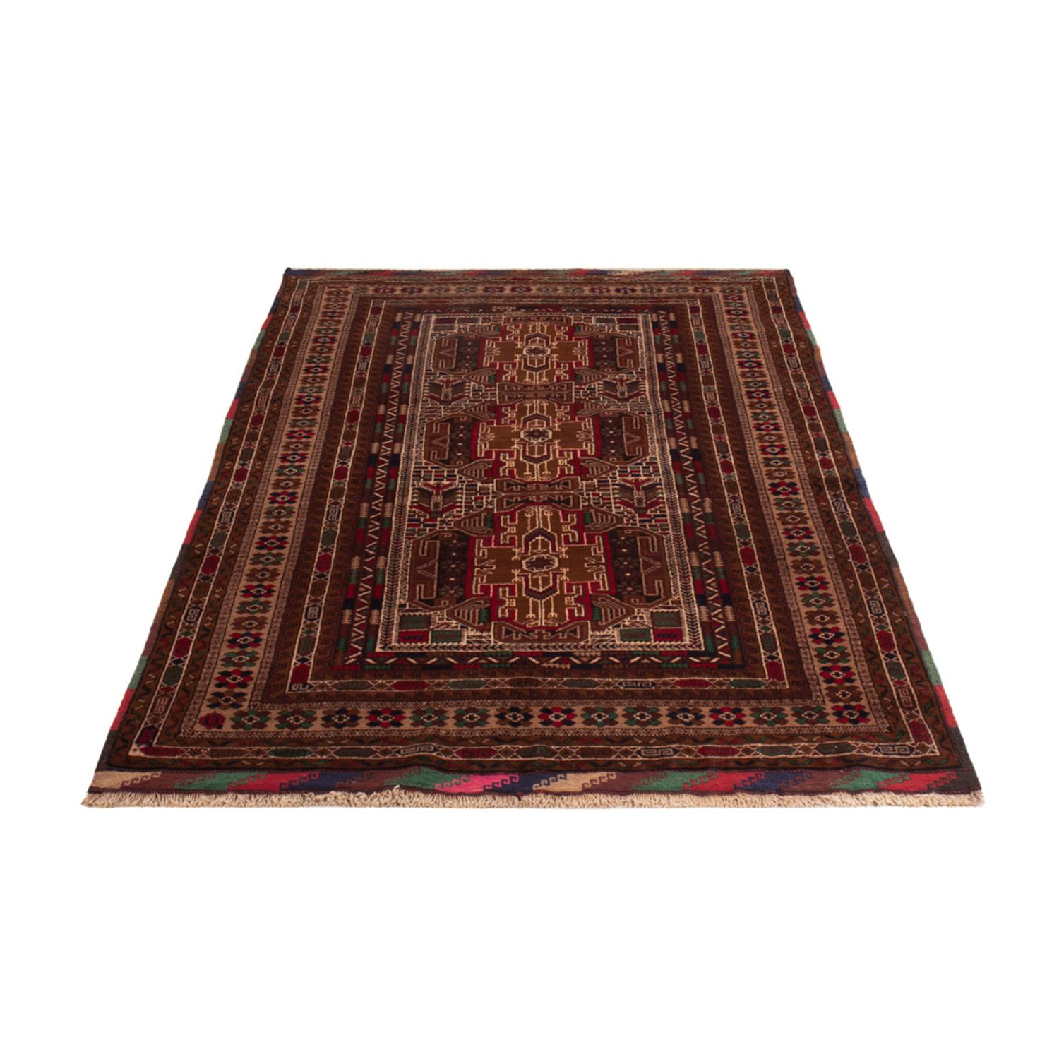 Runner Belutsch Rug - 204 x 110 cm - dark beige