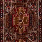 Runner Belutsch Rug - 204 x 110 cm - dark beige
