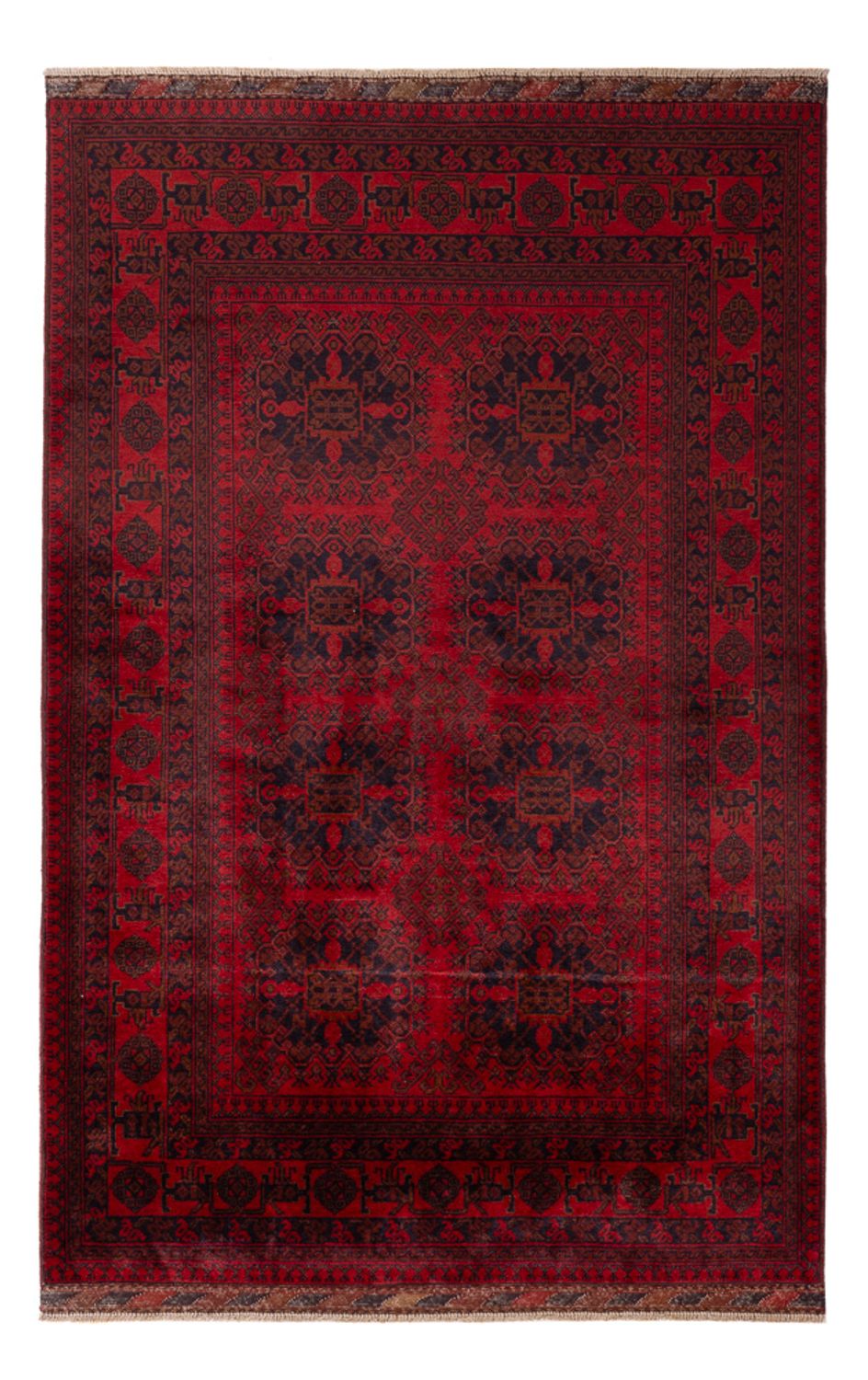 Afghan Rug - Kunduz - 197 x 127 cm - red