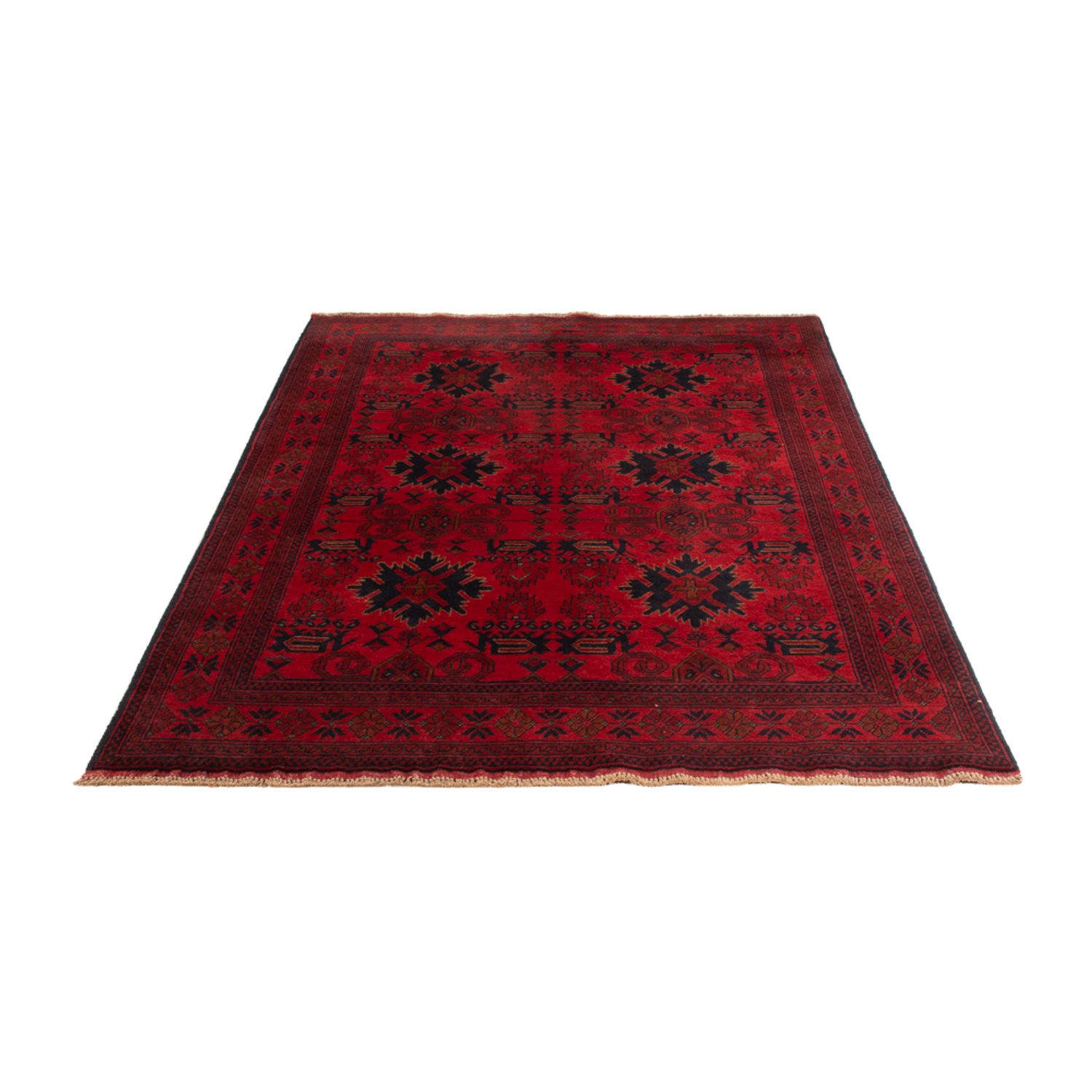 Afghan Rug - Kunduz - 199 x 123 cm - dark red