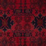 Afghan Rug - Kunduz - 199 x 123 cm - dark red