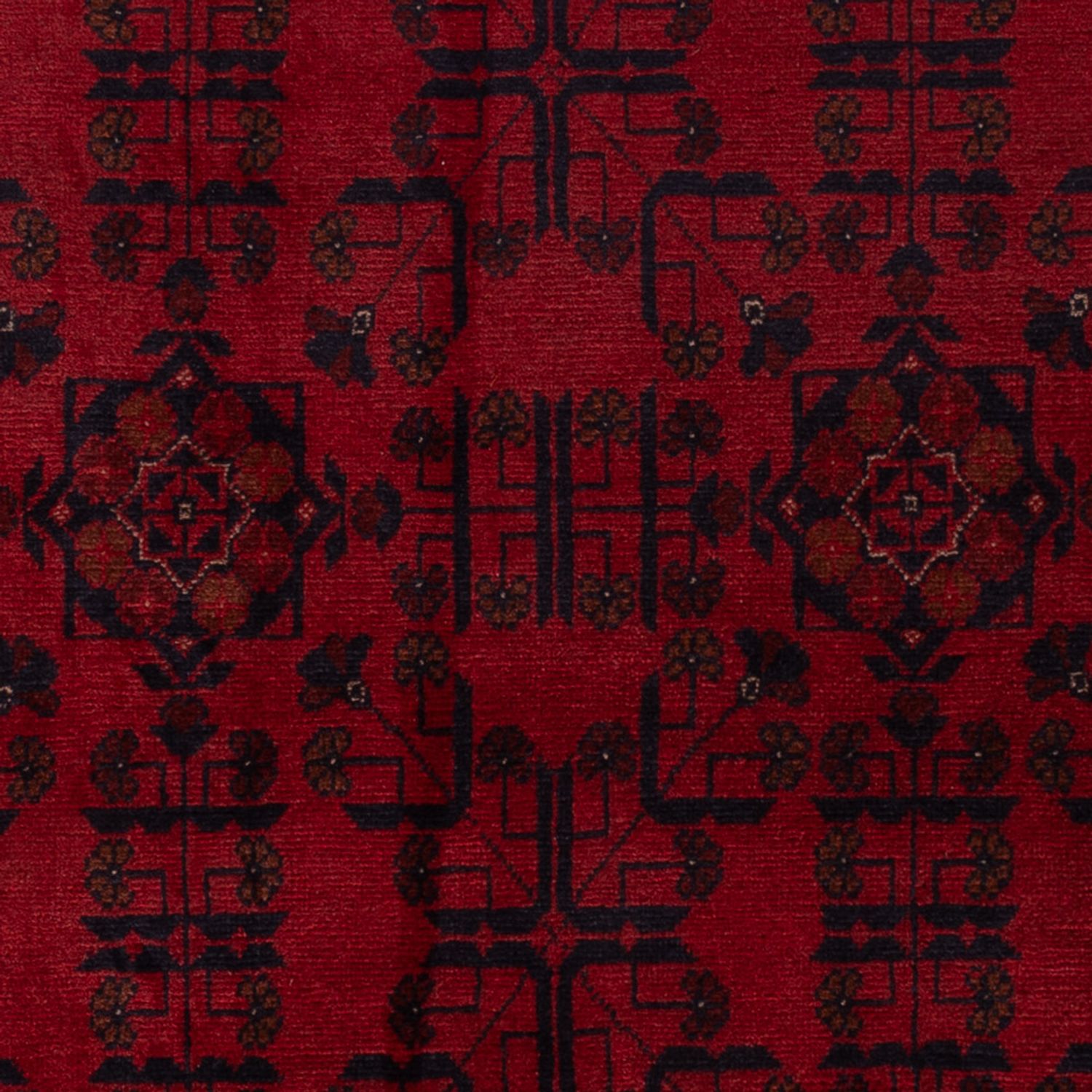 Afghan Rug - Kunduz - 201 x 129 cm - dark red