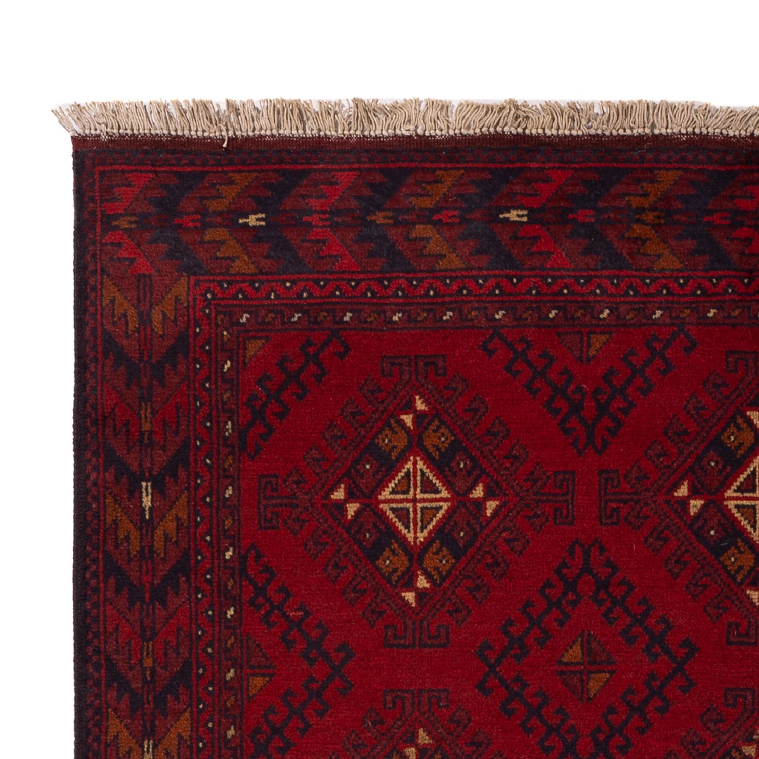 Afghan Rug - Kunduz - 195 x 125 cm - dark red