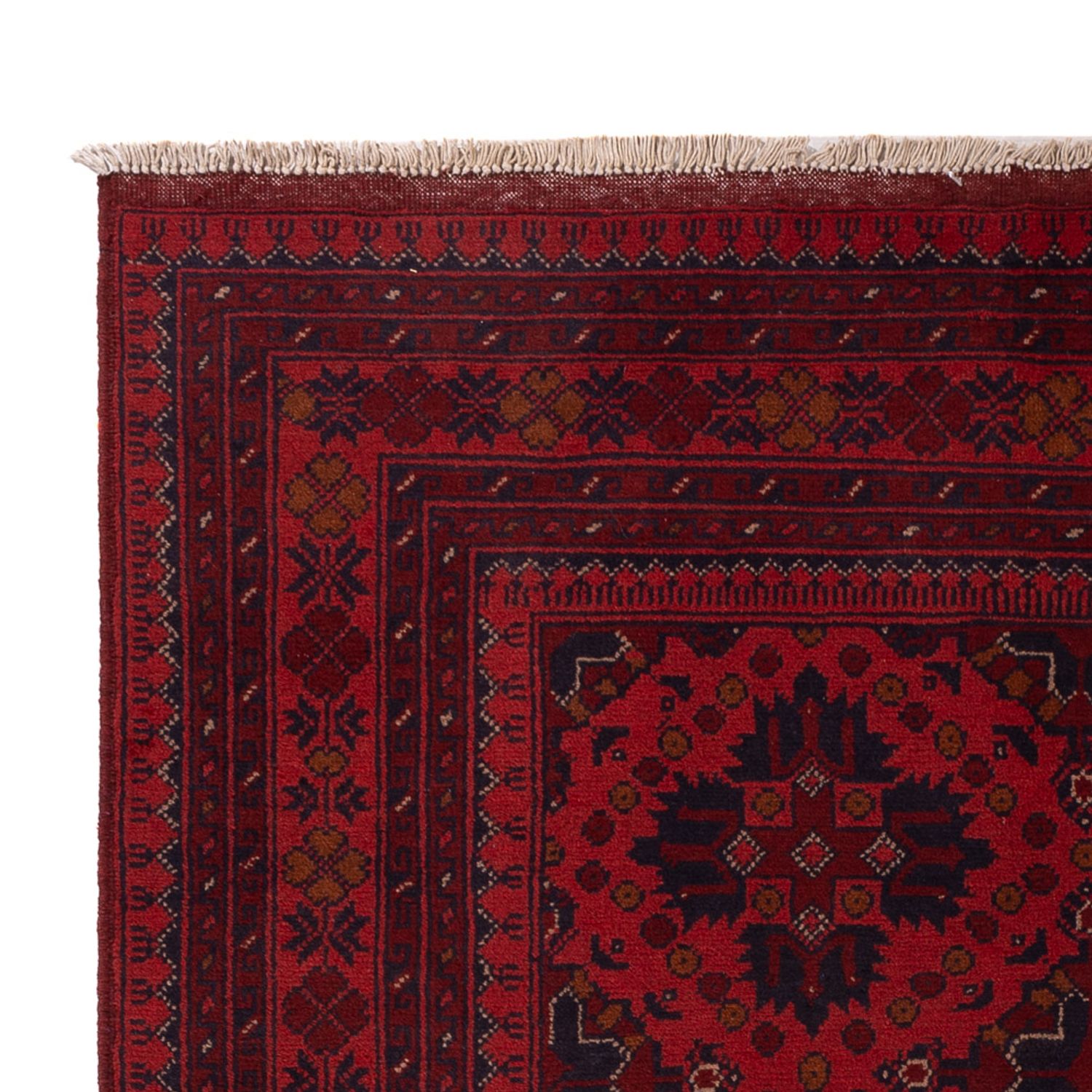 Afghan Rug - Kunduz - 198 x 124 cm - dark red
