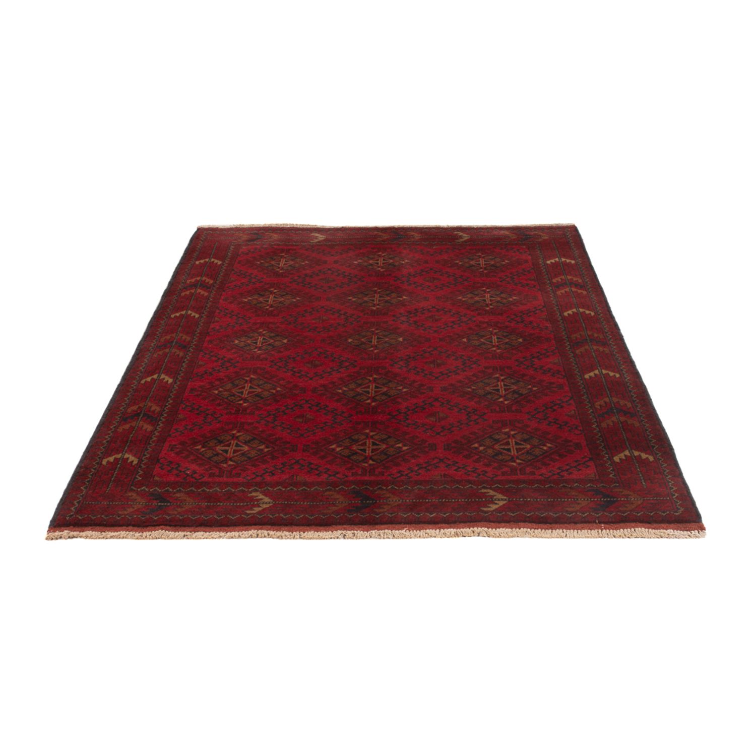 Afghan Rug - Kunduz - 196 x 125 cm - dark red