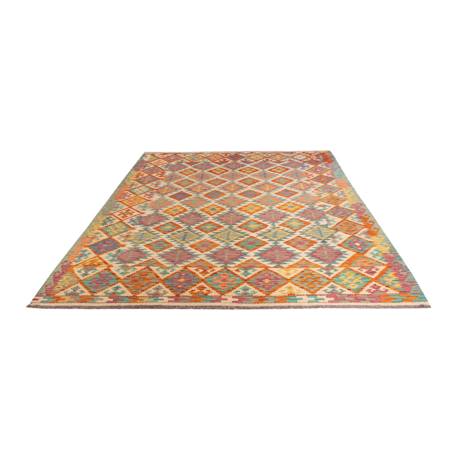 Kelim Rug - Splash - 298 x 198 cm - multicolored