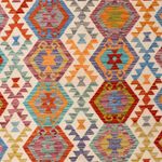 Kelim Rug - Splash - 294 x 210 cm - multicolored