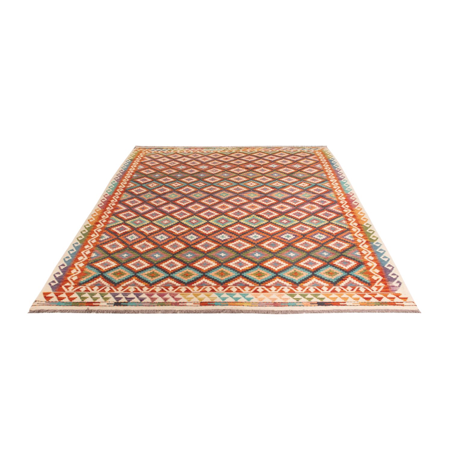 Kelim Rug - Splash - 282 x 201 cm - multicolored