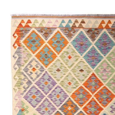 Kelim Rug - Splash - 303 x 210 cm - multicolored