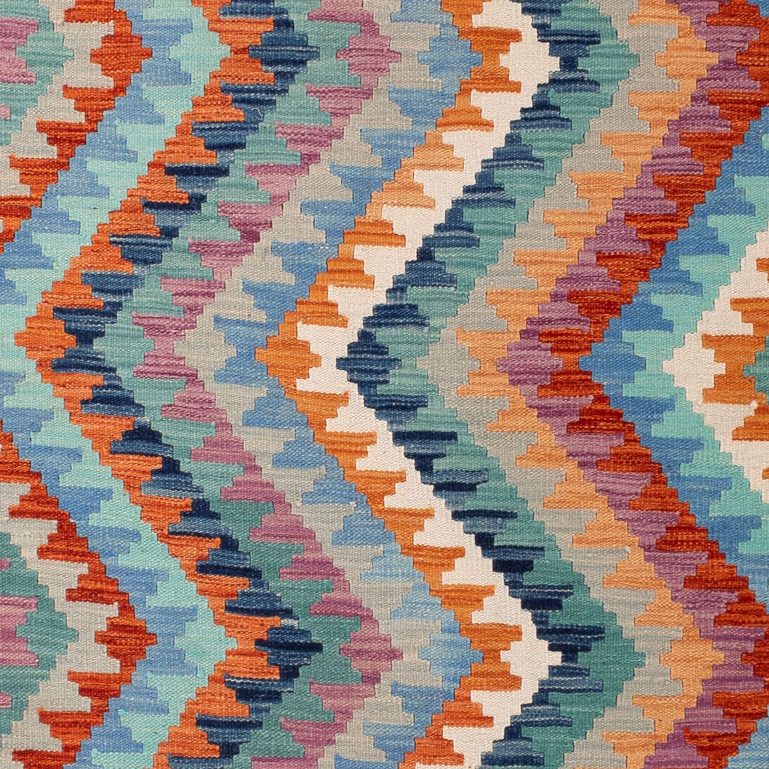 Kelim Rug - Splash - 298 x 199 cm - multicolored