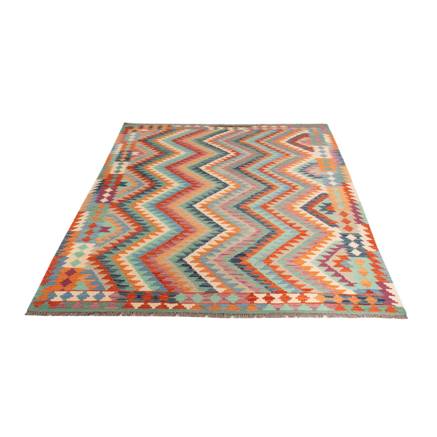 Kelim Rug - Splash - 298 x 199 cm - multicolored