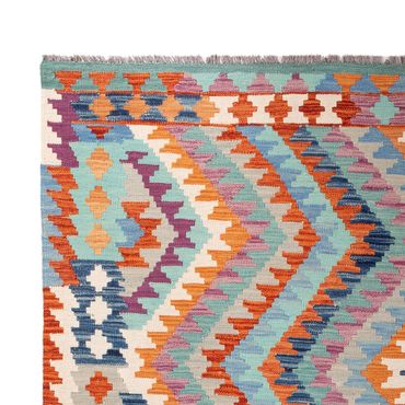 Kelim Rug - Splash - 298 x 199 cm - multicolored