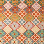 Kelim Rug - Splash - 306 x 201 cm - multicolored