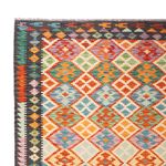 Kelim Rug - Splash - 306 x 201 cm - multicolored