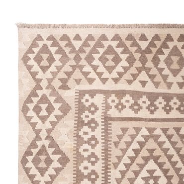 Kelim Rug - Splash - 287 x 202 cm - light grey