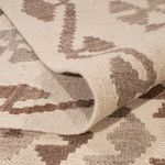 Kelim Rug - Splash - 289 x 201 cm - light grey