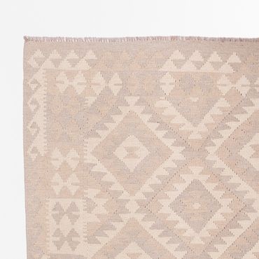 Kelim Rug - Splash - 280 x 198 cm - light grey