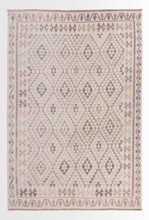 Kelim Rug - Splash - 294 x 208 cm - grey