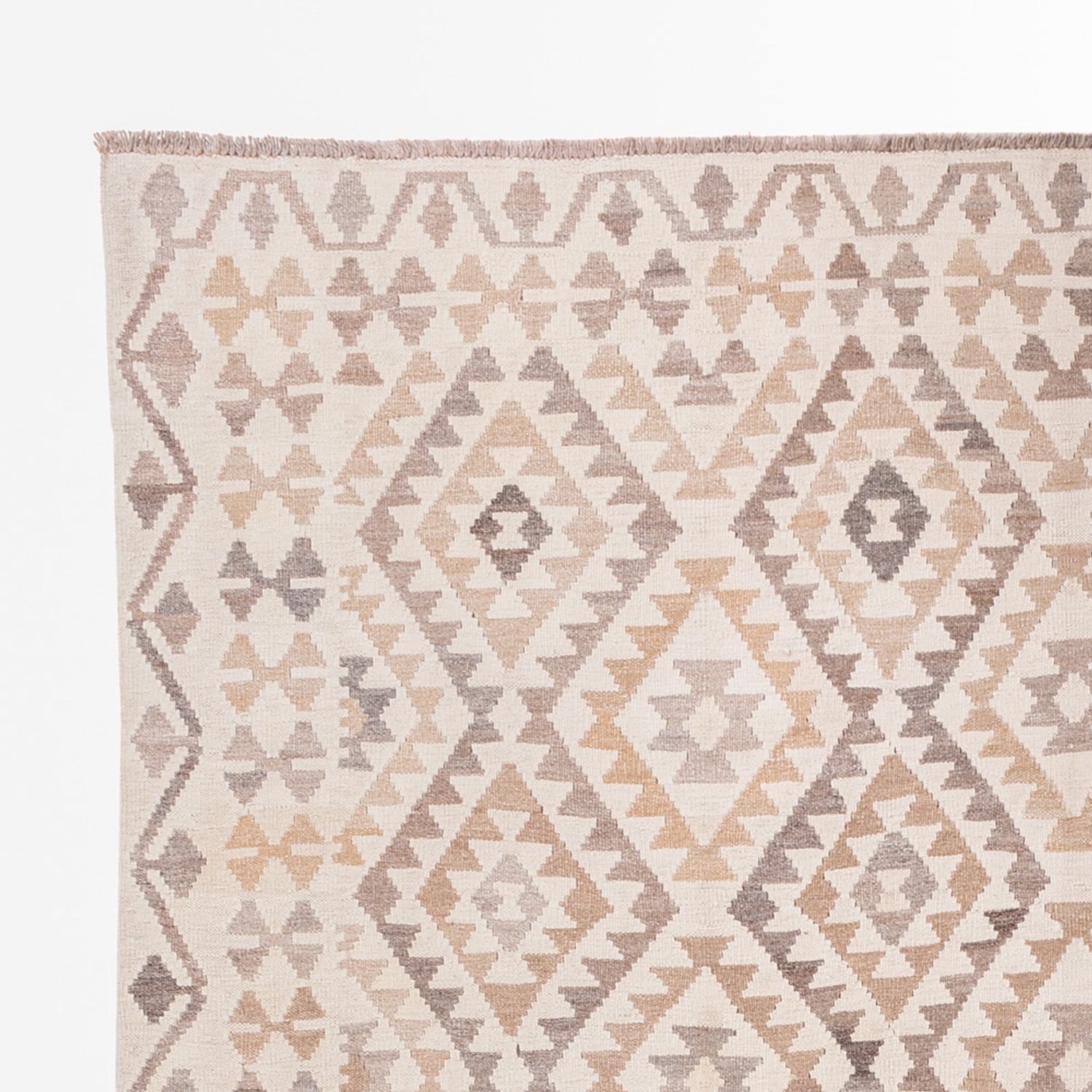 Kelim Rug - Splash - 290 x 199 cm - grey