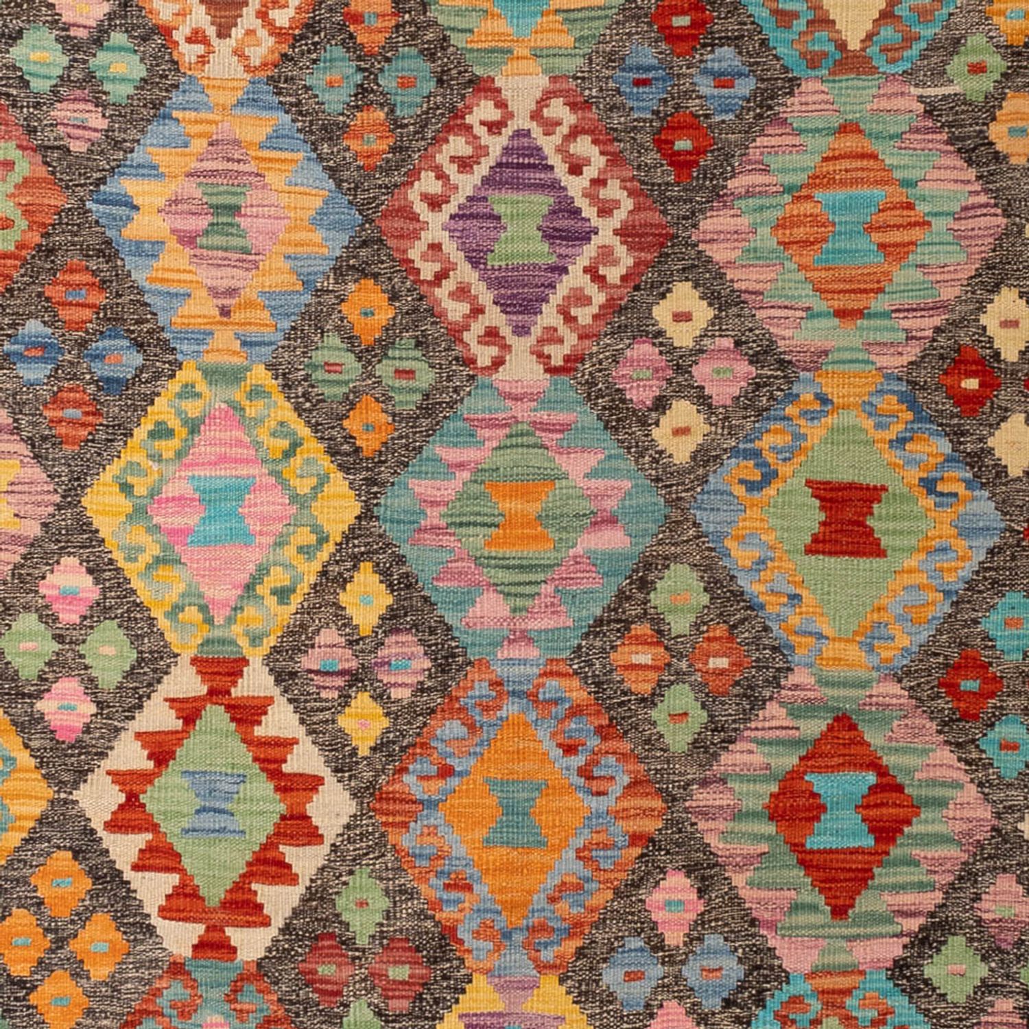 Kelim Rug - Splash - 304 x 211 cm - multicolored