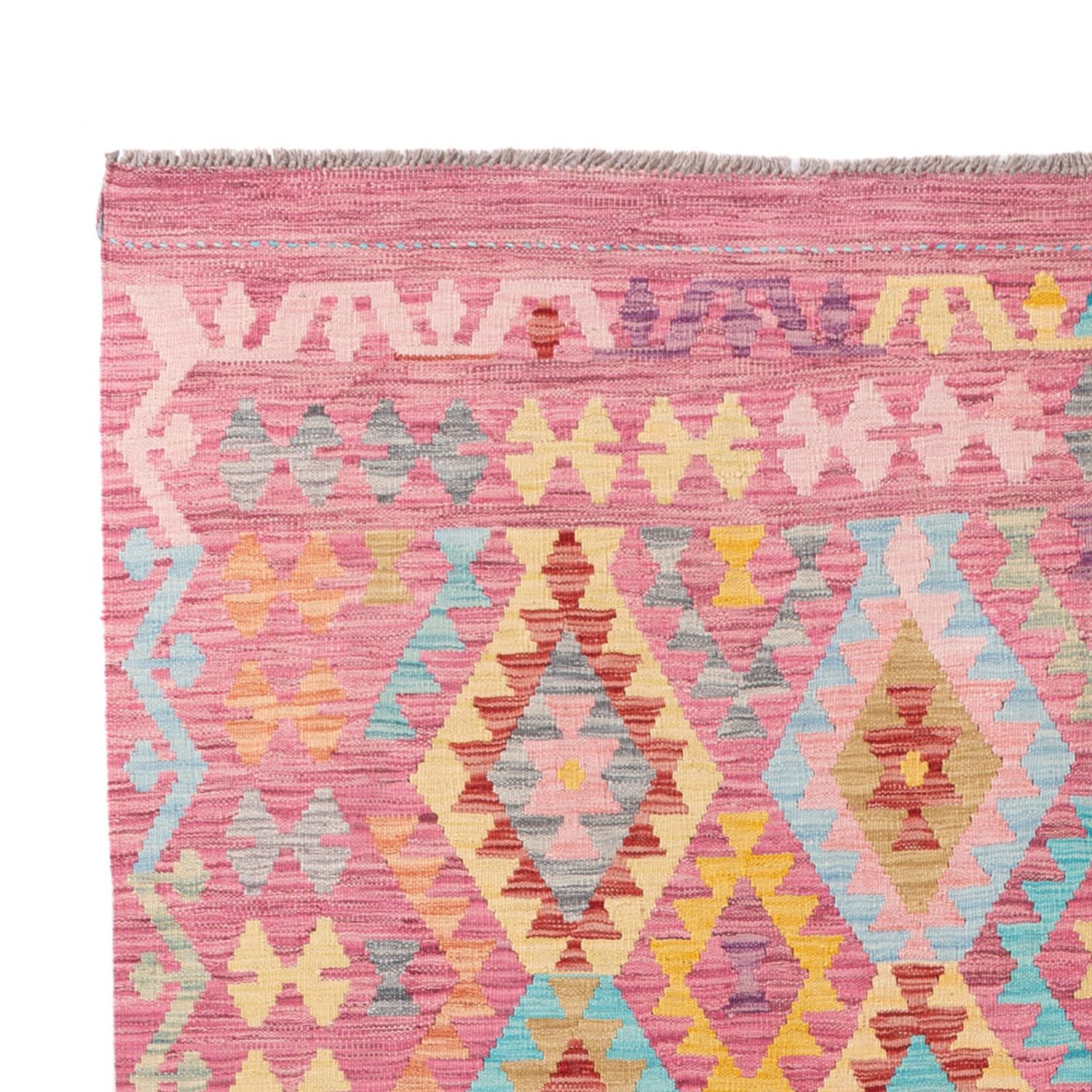 Kelim Rug - Splash - 297 x 194 cm - multicolored